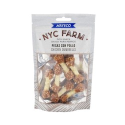NYC FARM PESAS CON POLLO 6cm 80gr (10uds/caja)