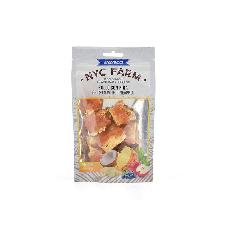 NYC FARM POLLO CON PIÑA 80gr (10uds/caja)