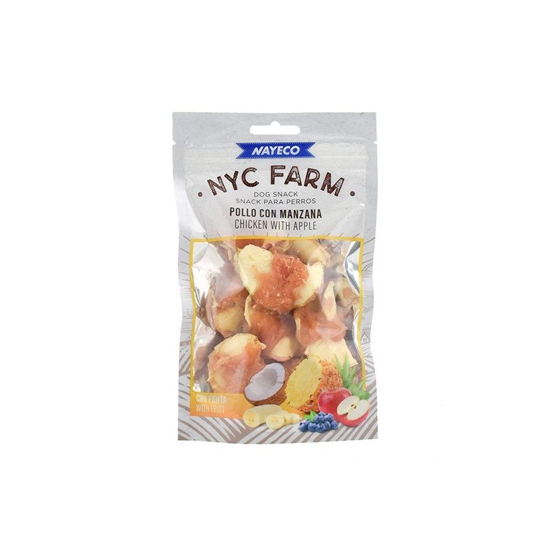 NYC FARM POLLO CON MANZANA 80gr (10uds/caja)