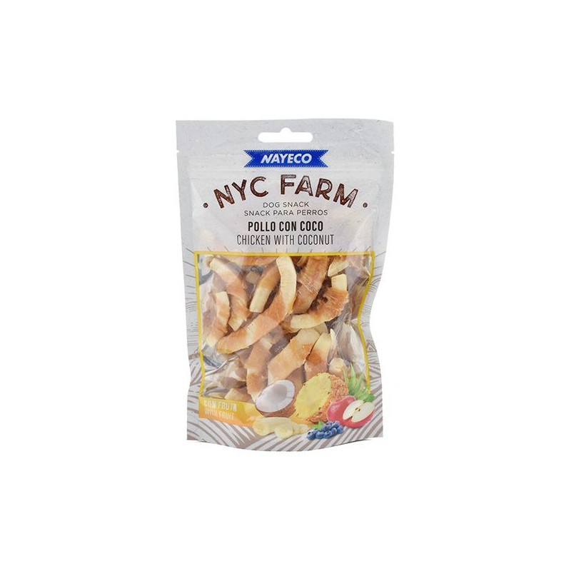 NYC FARM POLLO CON COCO 80gr (10uds/caja)