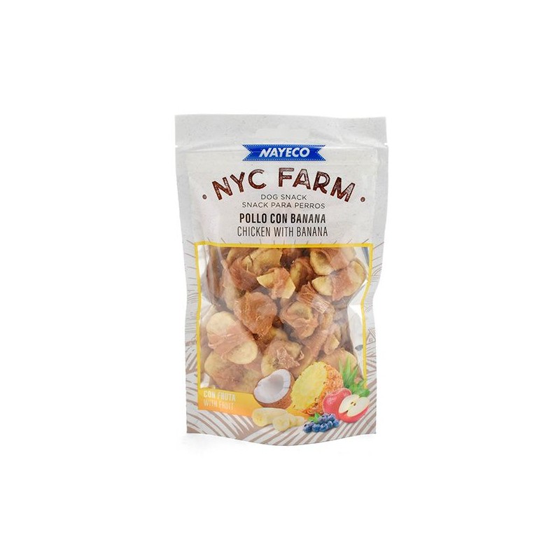 NYC FARM POLLO CON BANANA 80gr (10uds/caja)