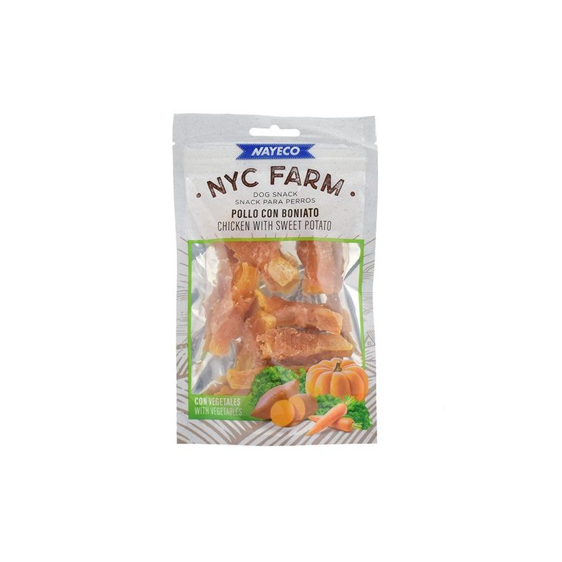 NYC FARM POLLO CON MONIATO 80gr (10uds/caja)