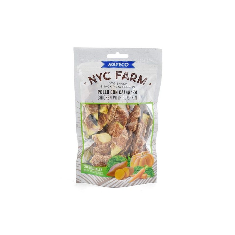 NYC FARM POLLO CON CALABAZA 80gr (10uds/caja)