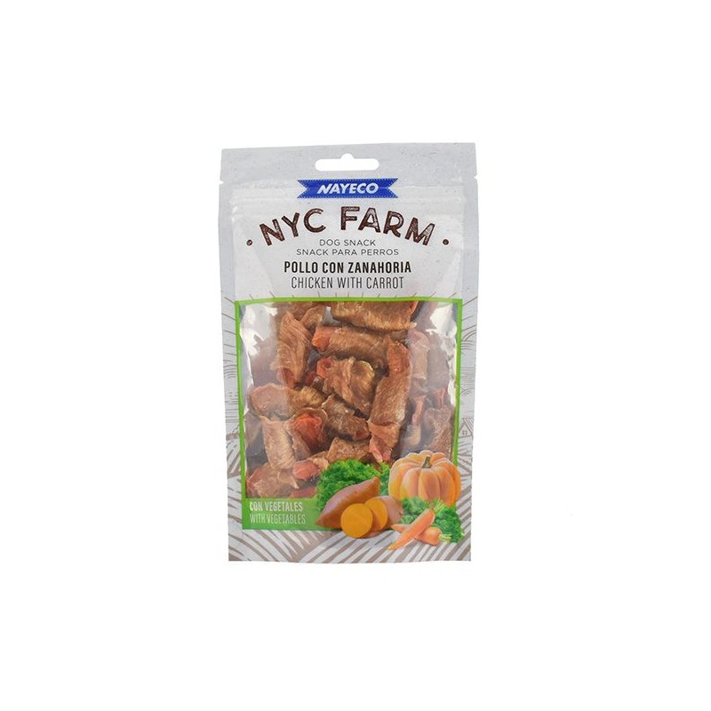 NYC FARM POLLO CON ZANAHORIA 80gr (10uds/caja)