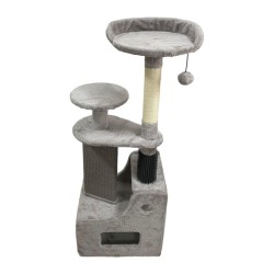 RASCADOR TWINBEE ARBOL CON CEPILLO, CUEVA Y PLATAFORMA 40×30x109,5 cm