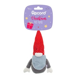 RECORD DUENDE DE PELUCHE NAVIDEÑO LUNARES ROJOS 20cm