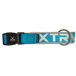 COLLAR X-TRM NEON FLASH AZUL 38mm x 65-75cm