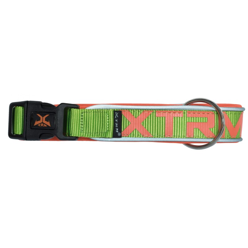 COLLAR X-TRM NEON FLASH VERDE 38mm x 65-75cm
