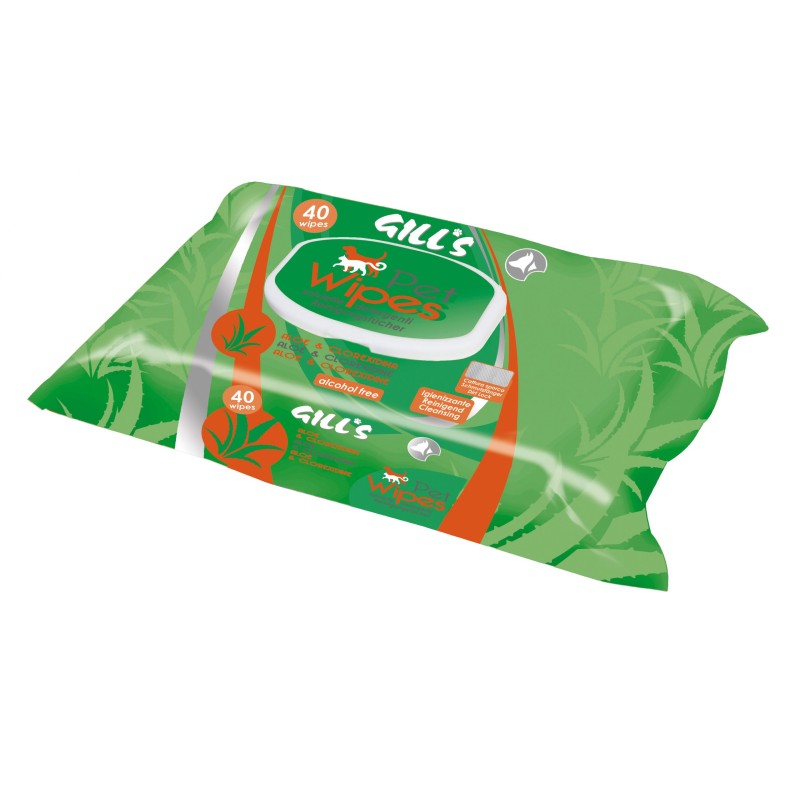 GILL'S TOALLITAS HUMEDAS XL HIGIENIZANTES CON ALOE Y CLORHEX