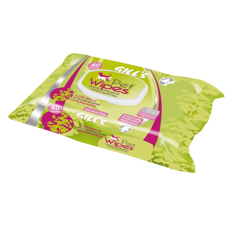 GILL'S TOALLITAS HUMEDAS XL AROMA CITRONELA  40UDS