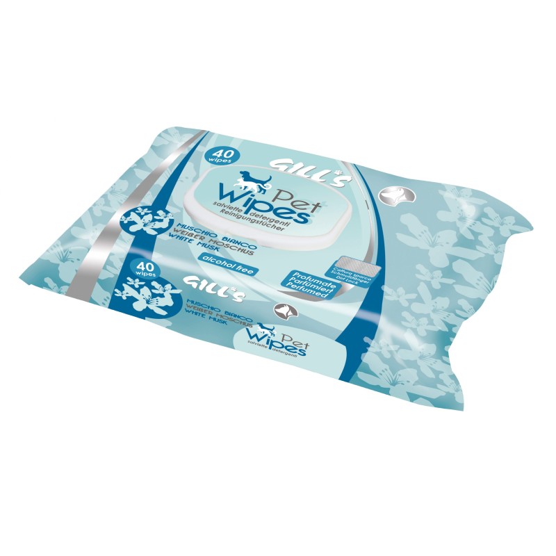 GILL'S TOALLITAS HUMEDAS XL MUSGO BLANCO 40UDS