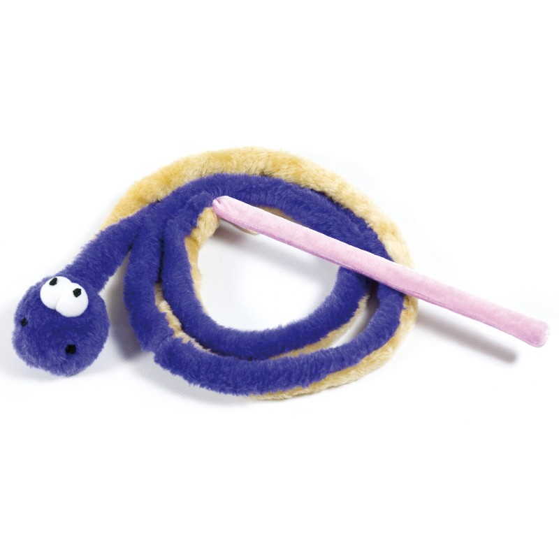 SERPIENTE PELUCHE CON VARA 137cm. (UMV 4uds.) NS