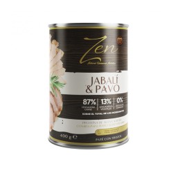 ZEN paté perros JABALI Y PAVO 400 gr REF. 7768 (12uds/caja)