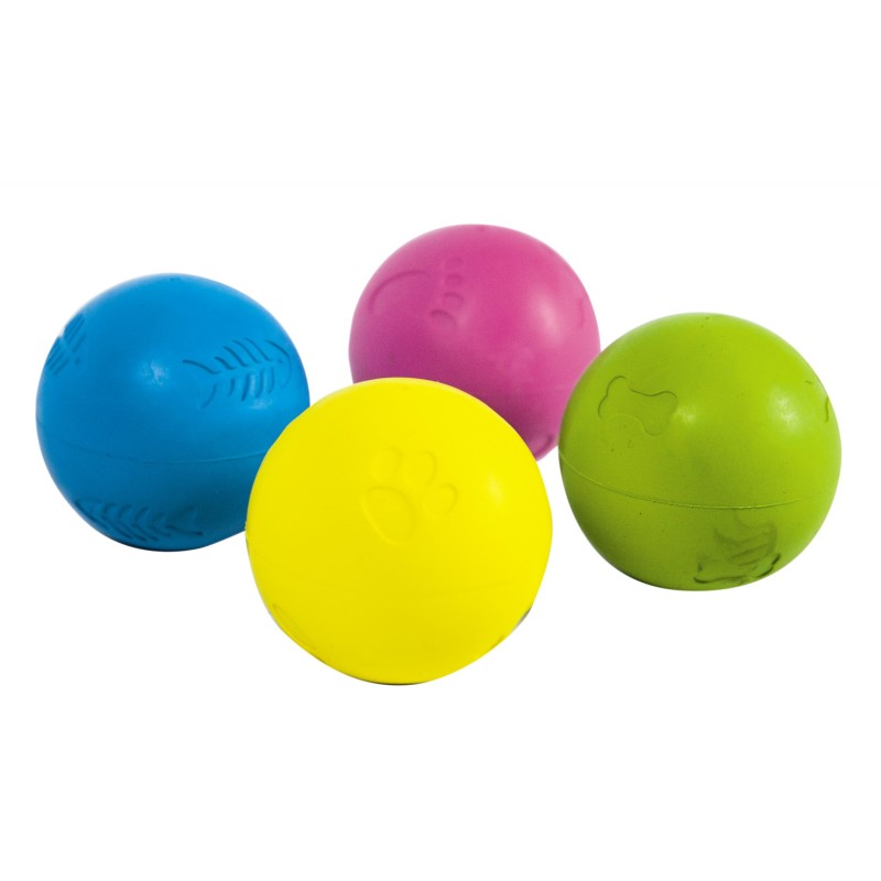 PELOTA GOMA GRABADA 5cm. (UMV 4uds.)