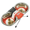 SET COMEDEROS ACERO INOX 2 x 0,35L.
