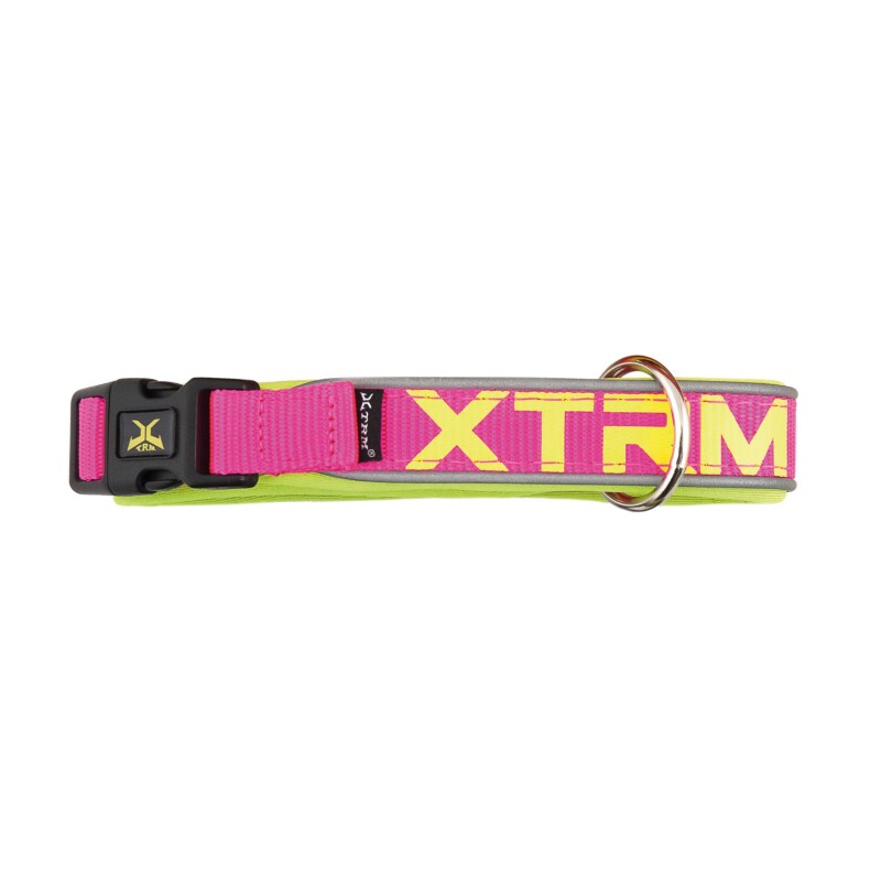 COLLAR X-TRM NEON FLASH FUCSIA 25mm x 45-55cm