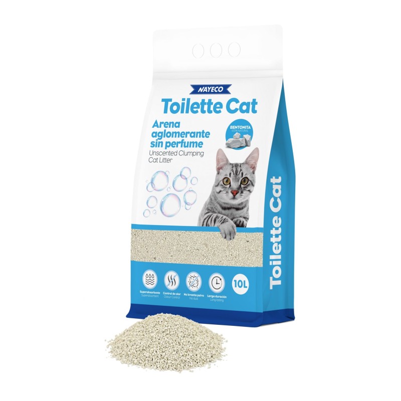 TOILET. CAT BENTONITA SIN PERFUME 10l (8,5kg)