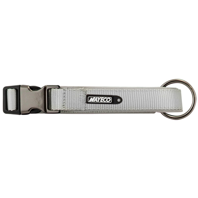 COLLAR NEOPRENO GRIS 25mm x 45-55cm
