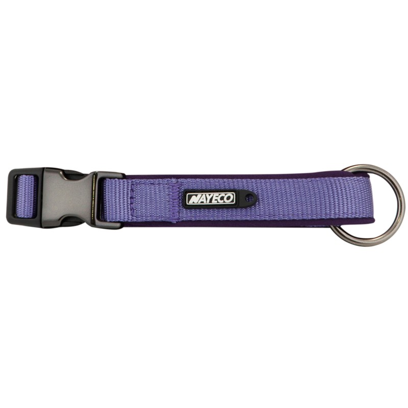 COLLAR NEOPRENO LILA 15mm x 28-35cm