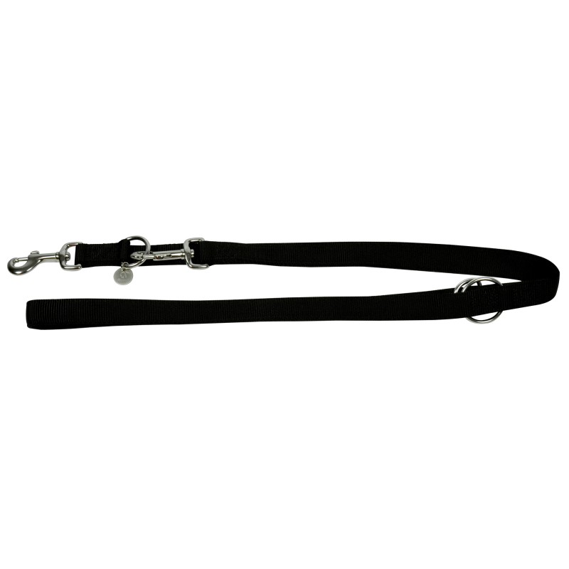 CORREA ADIESTRAMIENTO BASIC NYLON NEGRO 25mmx200cm
