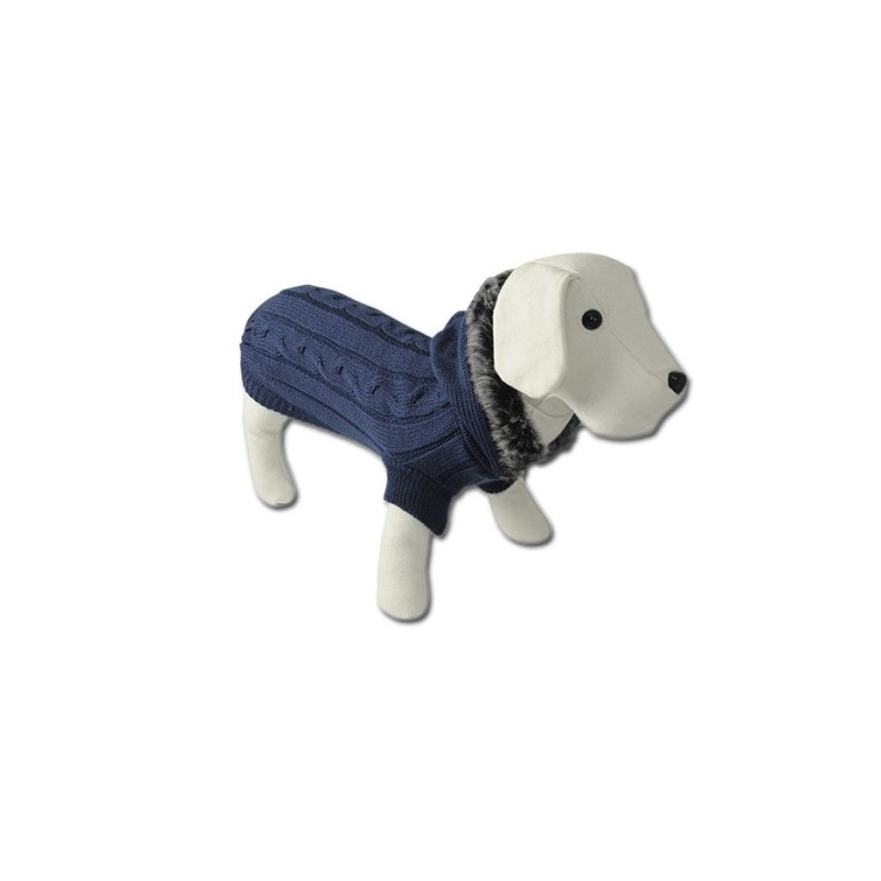 JERSEY PUNTO AZUL CON CAPUCHA 20CM D