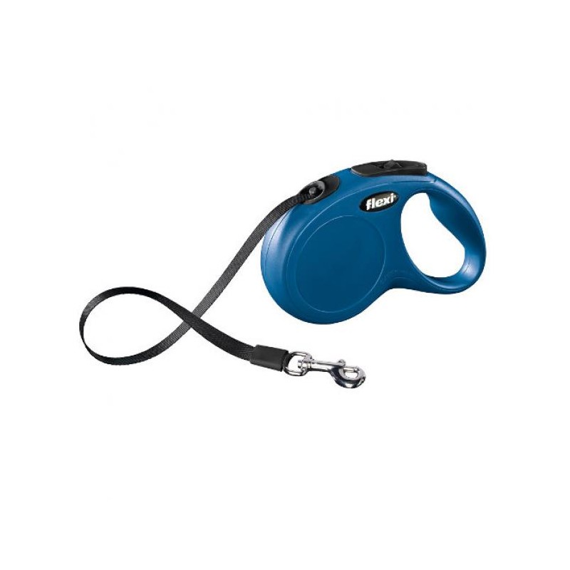 Flexi New Classic Cinta  L 5 m hasta 50 kg. AZUL