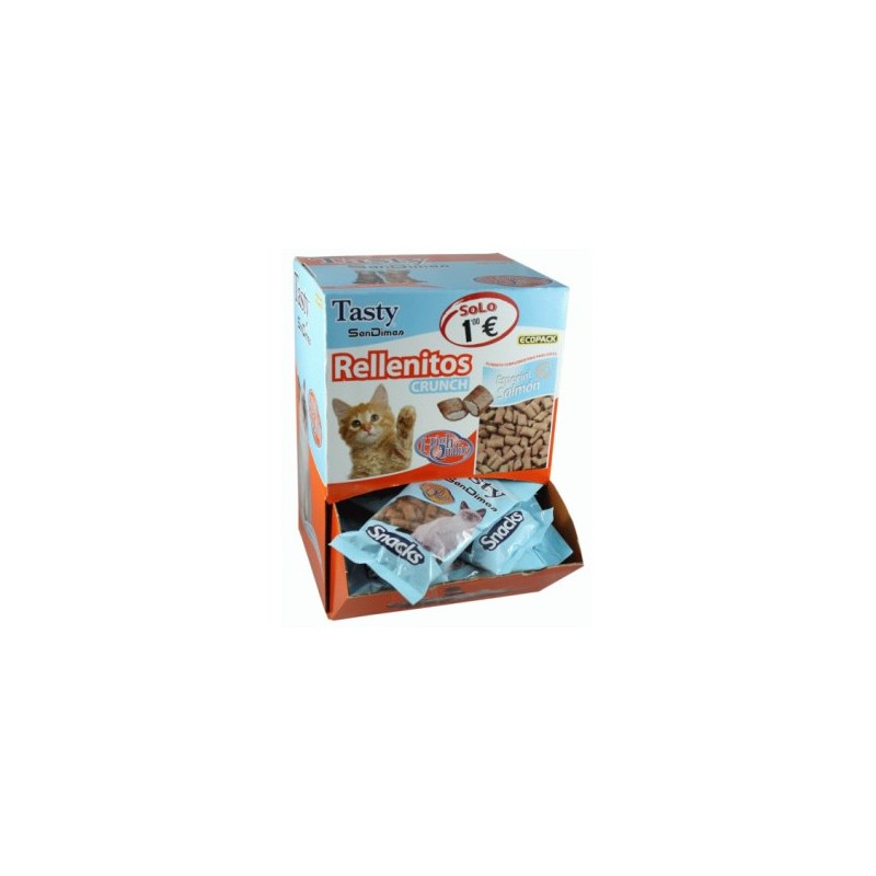Rellenitos Crunch (gatos) SALMON 50g (40 uds/caja)