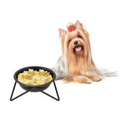 COMEDERO INOX CON SOPORTE 475ml