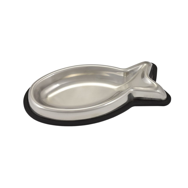 COMEDERO GATO INOX FISH 160ml