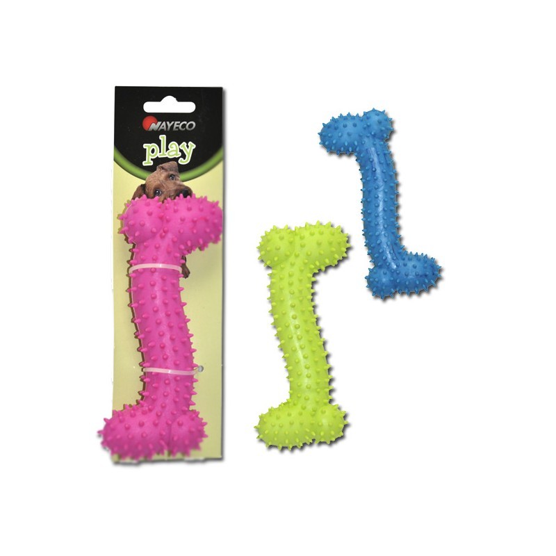 HUESO DE GOMA CON PINCHOS 16cm (UMV 3uds.)