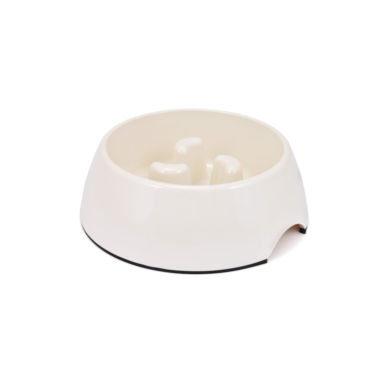 COMEDERO SLOWER BLANCO 22cm - 600ml  NS