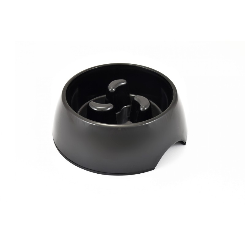 COMEDERO SLOWER NEGRO 22cm - 600ml