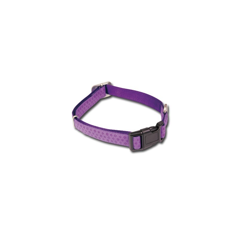 COLLAR MAC LEATHER LILA 10mm x 20-33cm