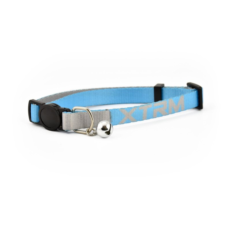 COLLAR GATO X-TRM NEON FLASH AZUL 10mmx22-33cm