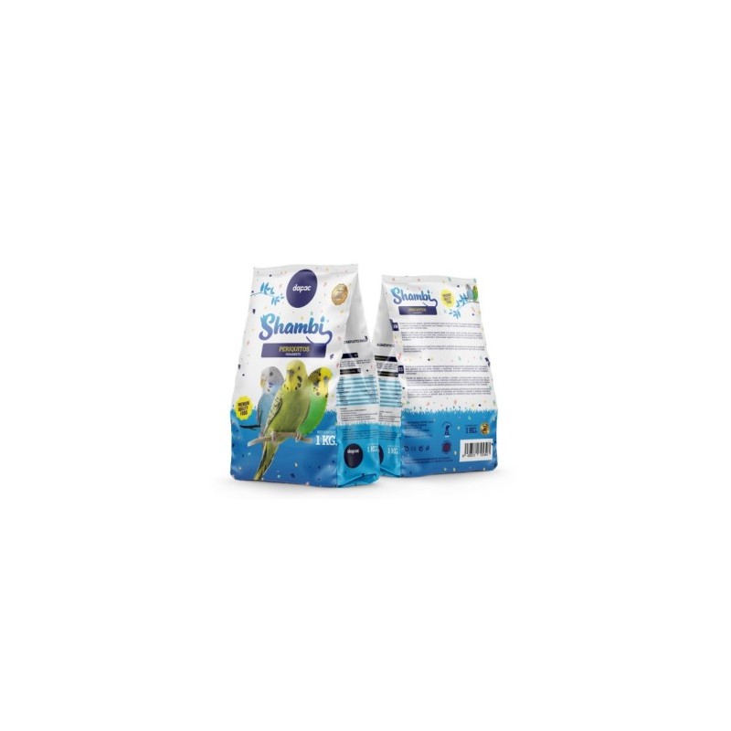 SHAMBI BOLSA Mixtura Periquitos 1 kg. DAPAC (caja/10uds)