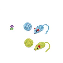 PACK PELOTA Y RATON CON CATNIP (U.M.V.4)