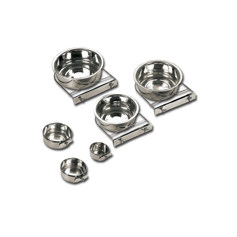 COMEDERO ACERO INOX. CON TORNILLO 0,84L 14CM