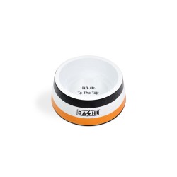 Dashi  STRIPES3 ORANGE & BLACK comedero L 26cm- 1700ml