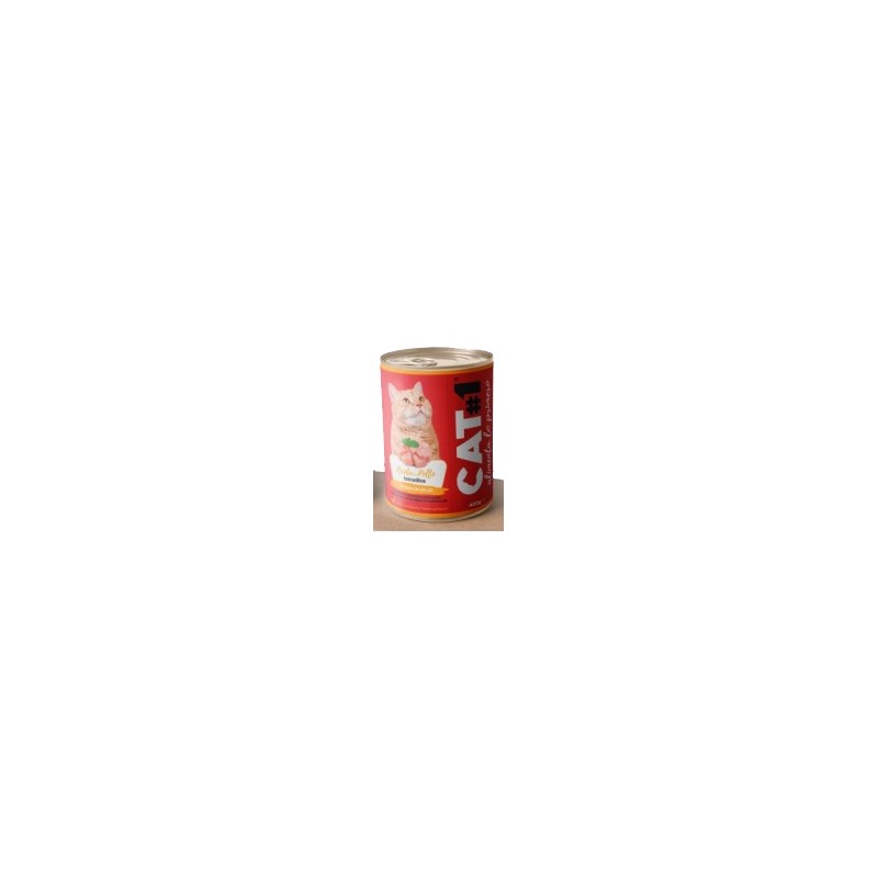 DAPAC CAT#1 HUMEDO POLLO Y CEREALES 400 GR.(24uds/caja)