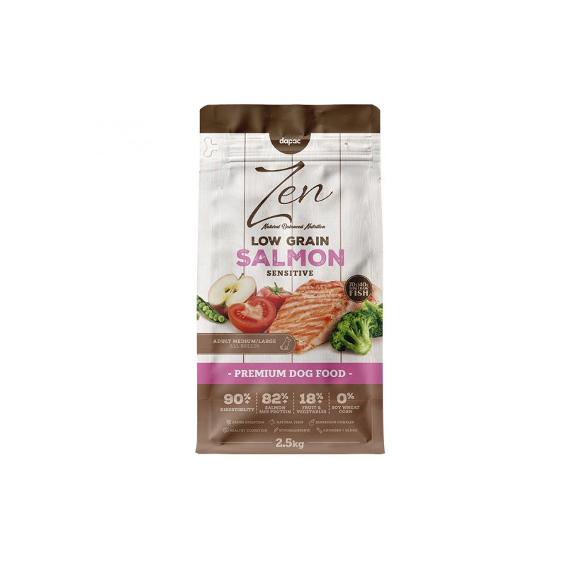 Z. LOW GRAIN SENSITIVE med/large 2,5kg (salmon) (4uds./caja)