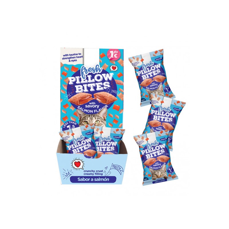 FRESH SNACKS GATO PILLOW BITES SALMON 40gr (25 uds)