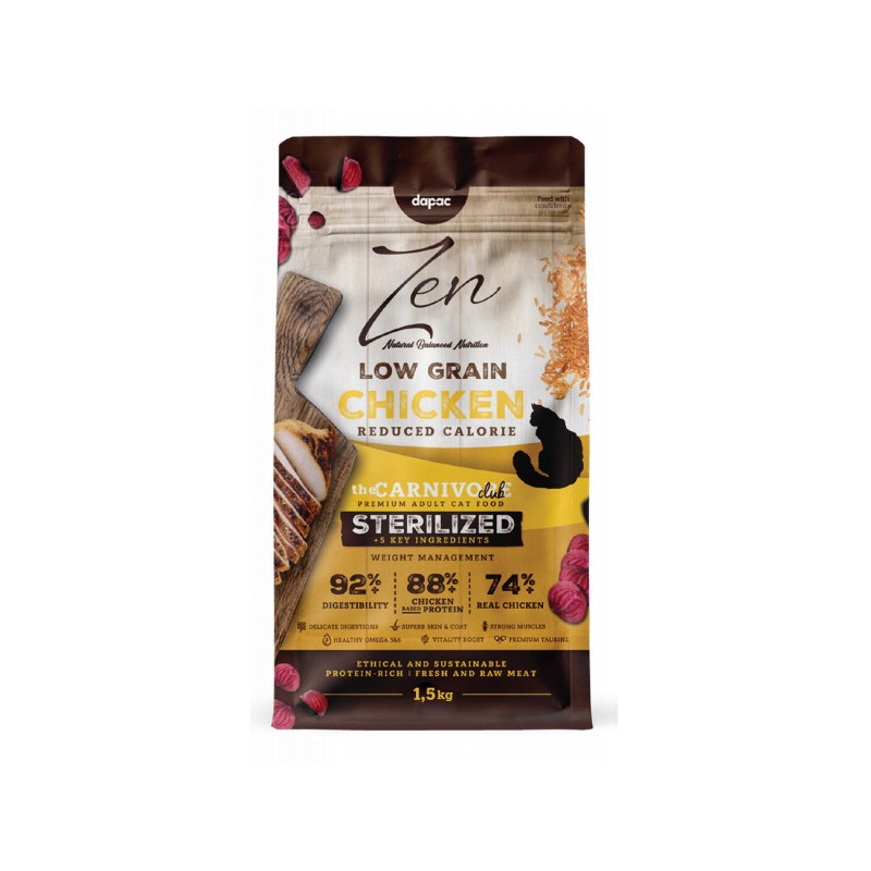 Z. LOW GRAIN CAT STERILIZED  ADULT 1,5kg (pollo)