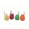 Nobby PACK de 4 peq animales REDONDOS latex 6cm