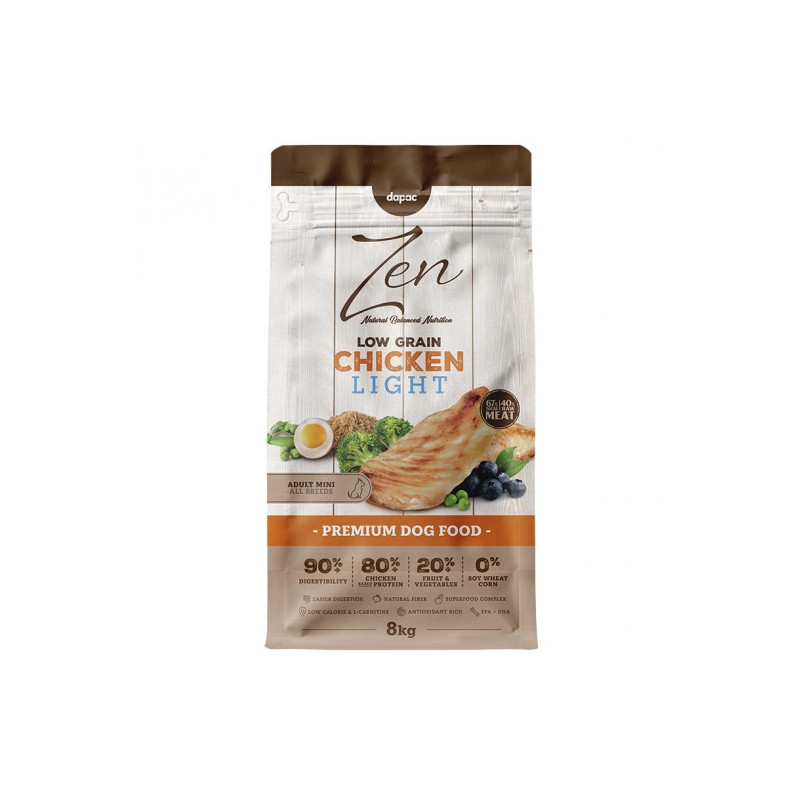 Z. LOW GRAIN LIGHT MINI 8 KG (pollo)