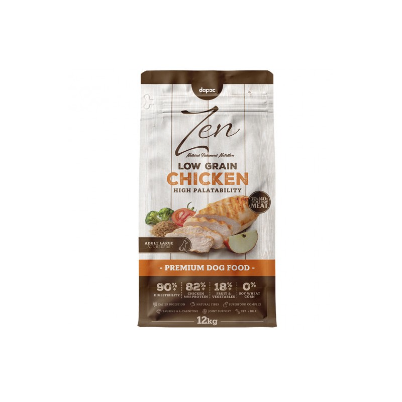 Z. LOW GRAIN ADULT LARGE 12 KG (pollo)