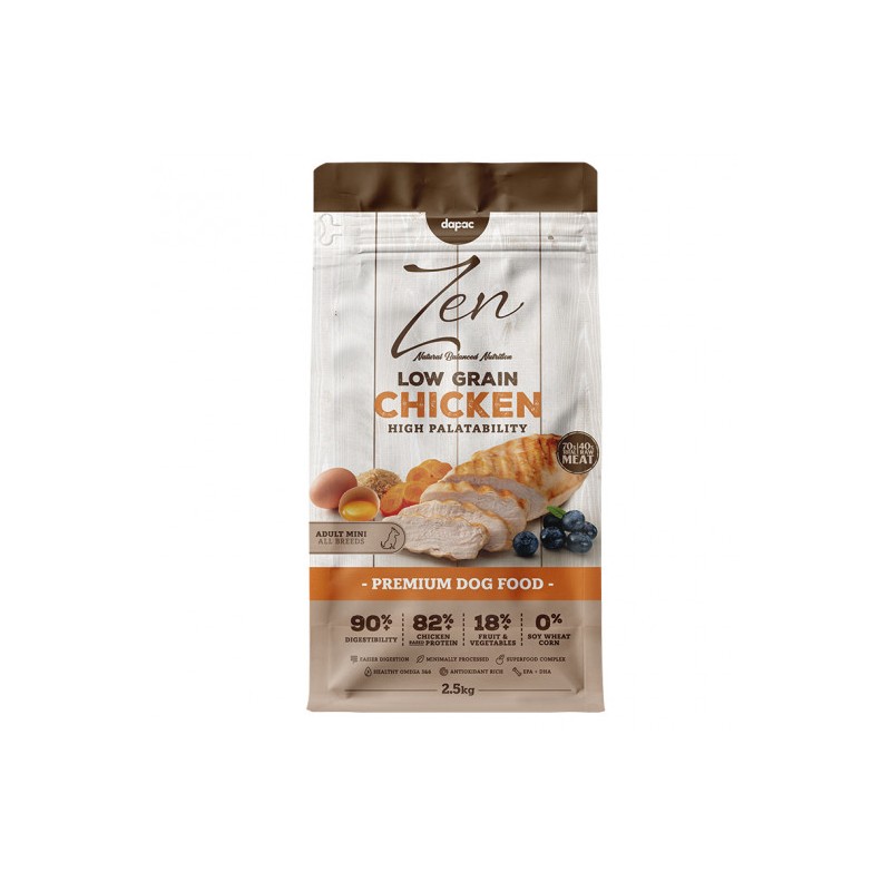 Z. LOW GRAIN ADULT MINI 2,5 KG (pollo) (4uds./caja)