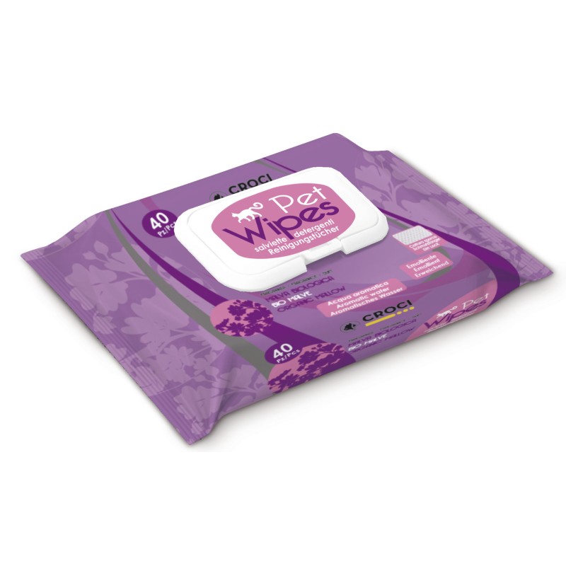 TOALLITAS DE GATO MALVA ORGANICA 40UDS