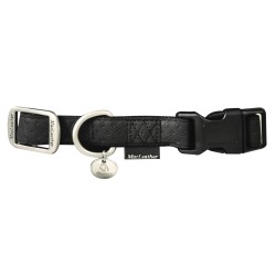 COLLAR MAC LEATHER NEGRO 20mm x 35-50cm