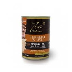 ZEN Paté perros TERNERA y PAVO 400 gr. (12uds/caja)