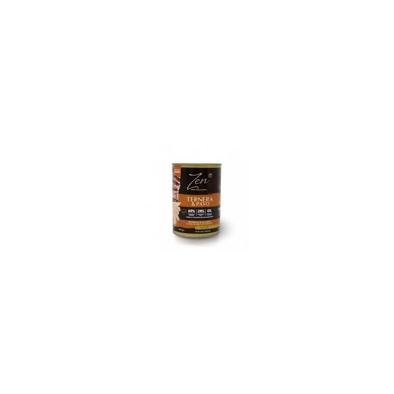 ZEN Paté perros TERNERA y PAVO 400 gr. (12uds/caja)